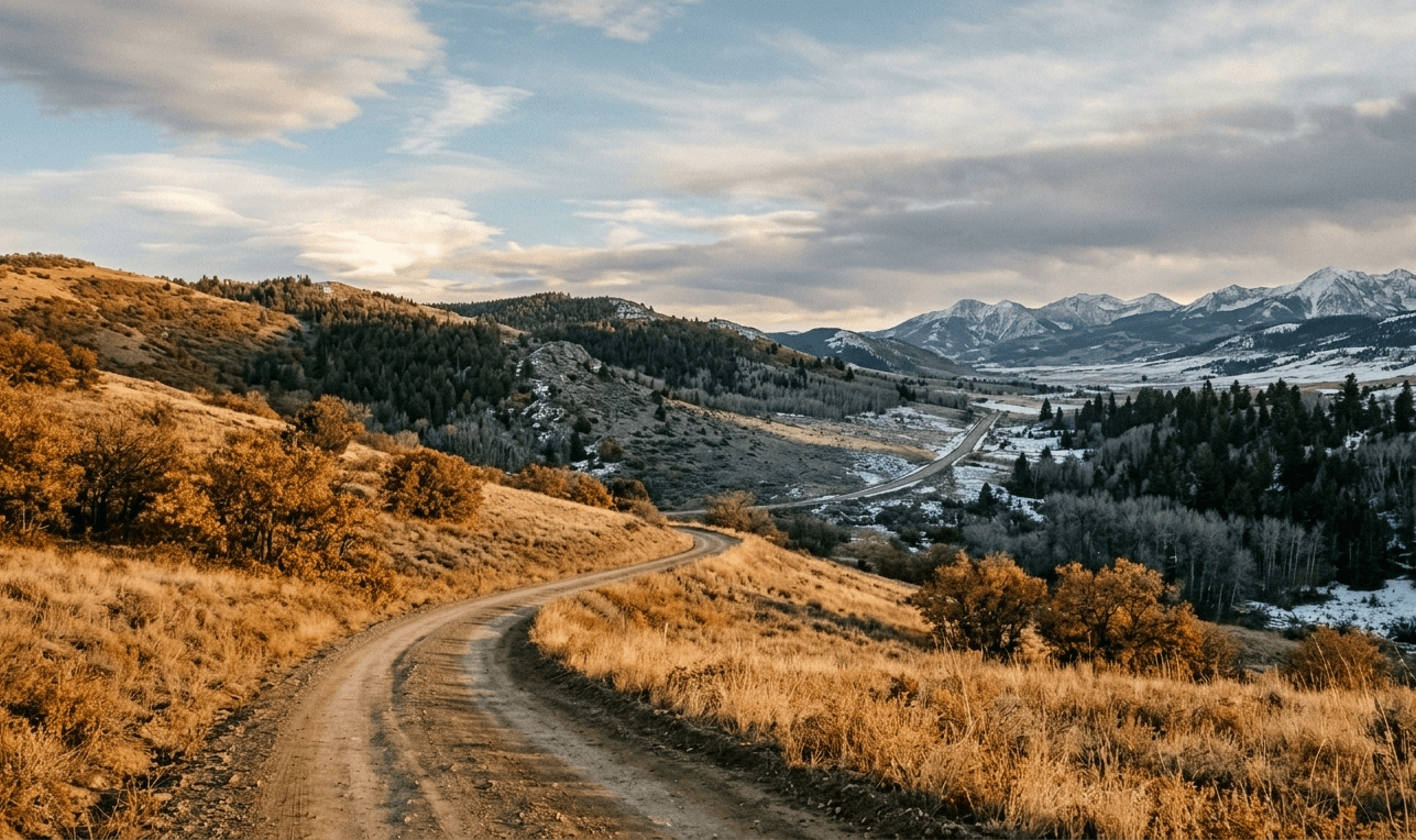 A pastor walking a quiet path at golden hour